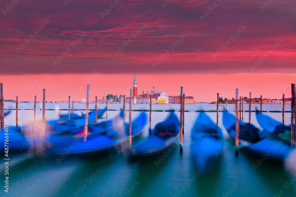 Sonnenuntergang in Venedig, Italien
