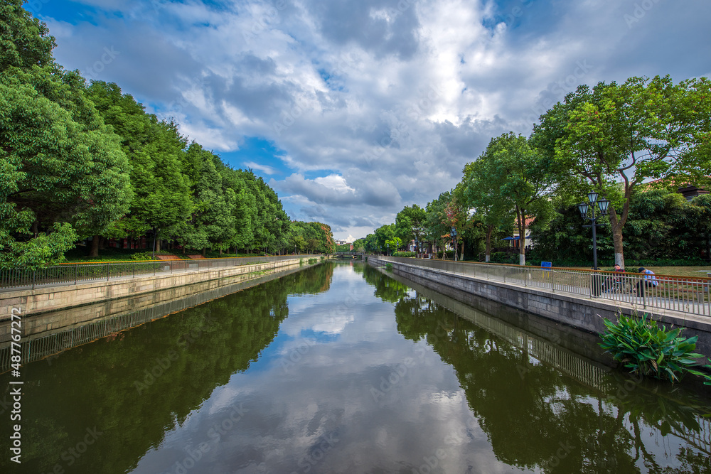 river in the city