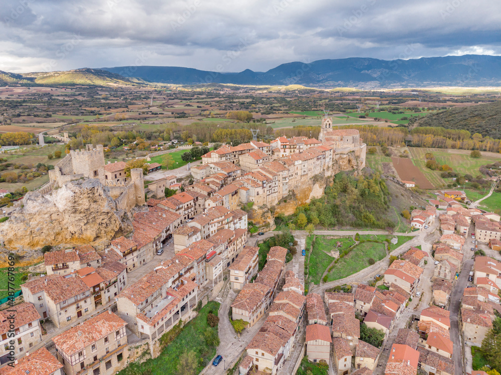 Naklejka premium Frías, province of Burgos, region of Las Merindades, Spain