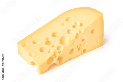 Triangular piece of cheese