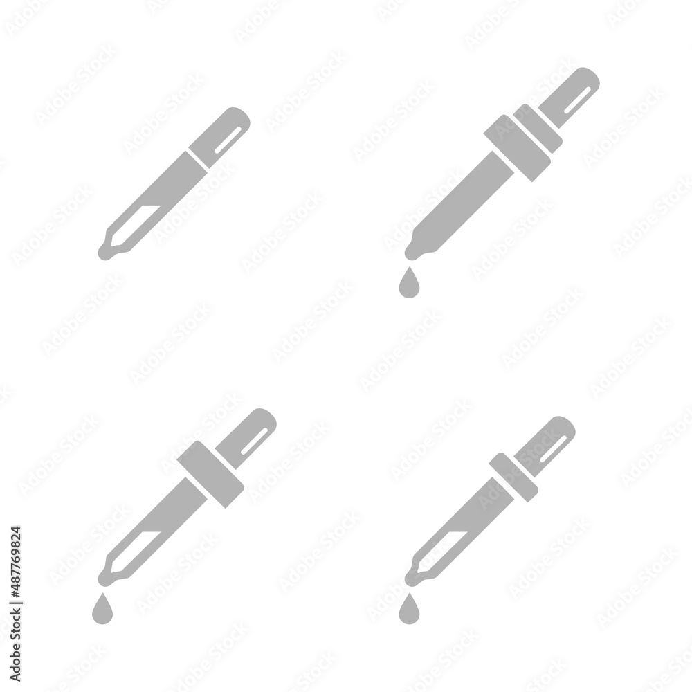 pipette icon on a white background, vector illustration pipette icon on a white background, vector illustration
