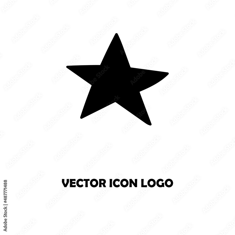 Obraz premium star icon vector on a white background 
