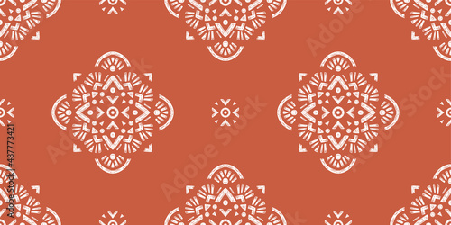 Abstract Oriental Pattern in Boho Style - endless Geometric Background.