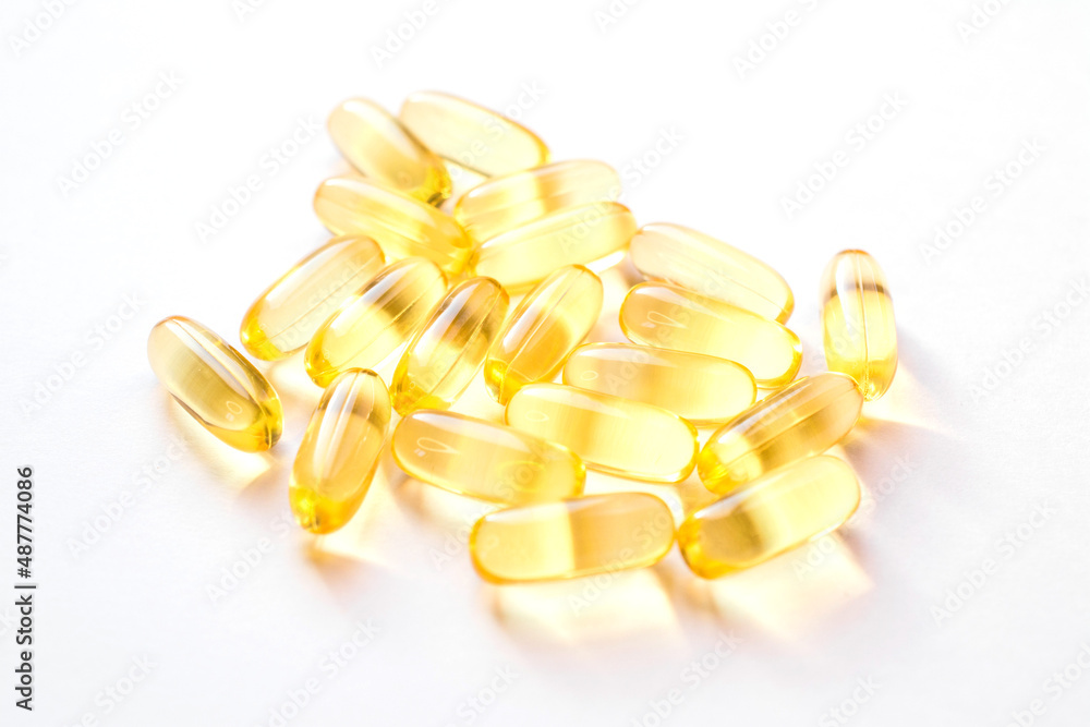 Fish oil capsules, Omega 3, vitamin D Fish oil capsules, Omega 3, vitamin D