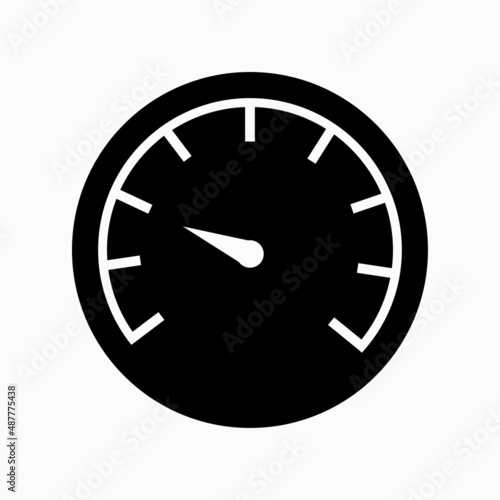Speedometers icon, isolated. Flat design. High quality black style vector icons photo