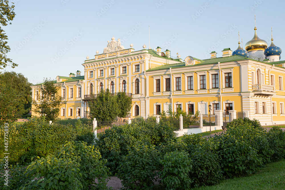 Imperial Travel Palace in Tver in the summer, Russia.