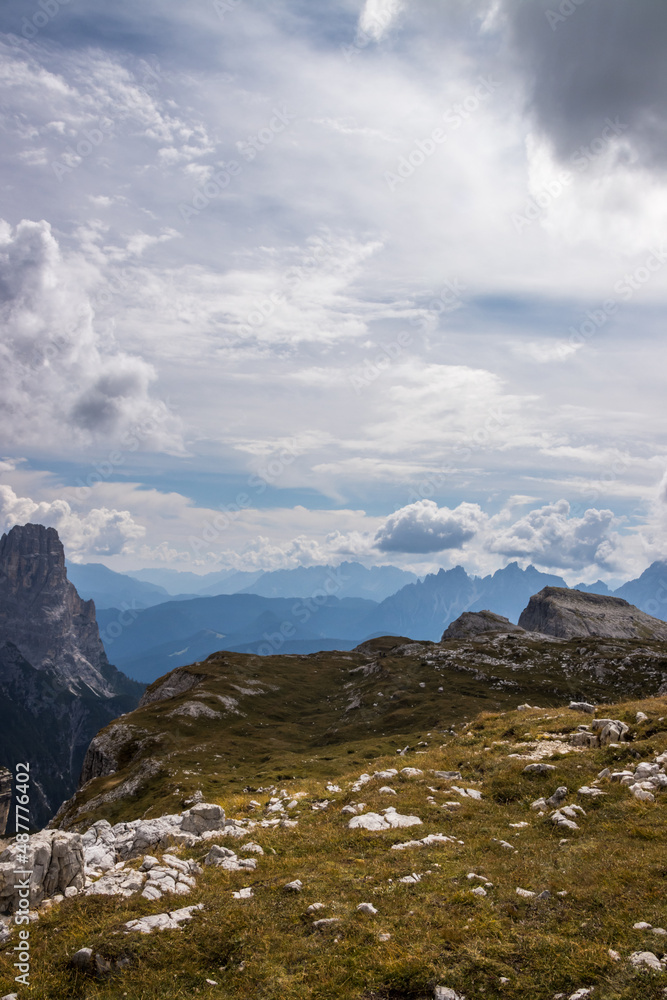 Fototapeta premium Mountain trail Tre Cime di Lavaredo in Dolomites in Italy