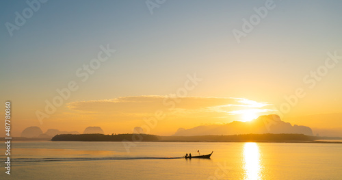 sunset over the sea