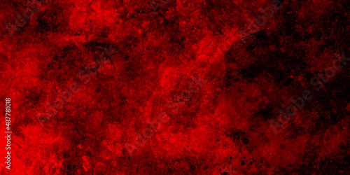 Abstract red background vintage grunge texture. Dark slate background toned classic red color, old vintage distressed bright red paper illustration, red wall scratches, blood Dark Wall Texture.