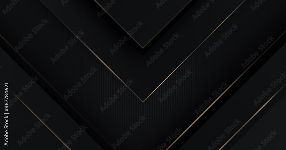 4k animated golden triangles lines. Abstract luxury premium design. Geometric triangle borders with copy space in center. Vertical stripes, men style. Modern VIP fashion Black Friday banner. Swipe up