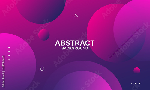 Abstract purple background with circles. Vector illustration