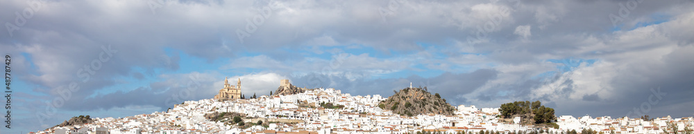 panorama of Olvera- typical village Andalusian in Spain