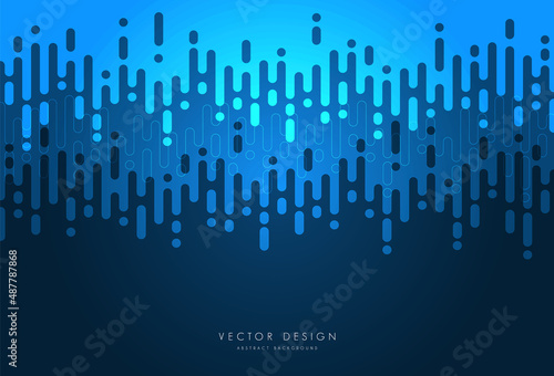 Dark blue modern business abstract background. Vector illustration with light stripes lines blue design for presentation, banner, cover, web, flyer, card, poster, wallpaper