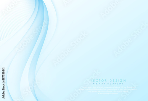 Abstract light blue gradient wave background modern design ideas. vector illustration for the backdrop of the banner, poster, business presentation, website