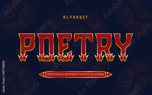 Elegant font luxury typography fonts logo font premium vector Premium Vector