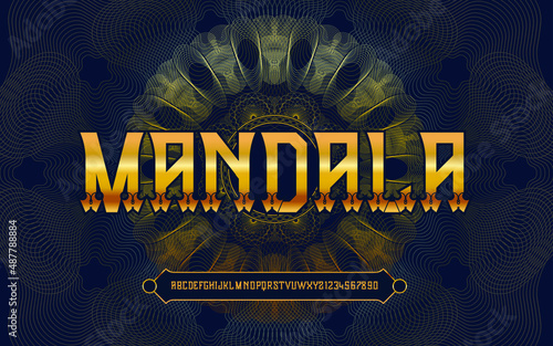 Elegant font luxury typography fonts logo font premium vector Premium Vector