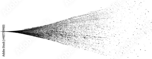 Water spray effect .Sprayed black line .Graffiti art design . Noise dispersion logo .Grunge, grainy, gritty texture . Distressed element .vector 