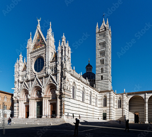 Siena Cathedral (Duomo di Siena) is a medieval church, now dedicated to the Assumption of Mary, completed between 1215 and 1263, Siena, Italy