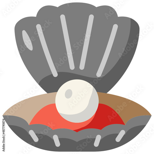 oyster flat icon