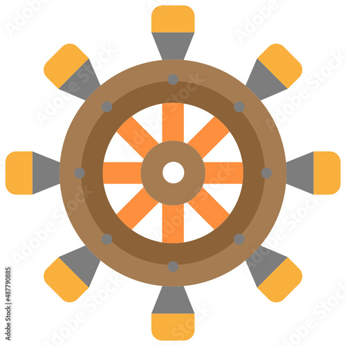 rudder flat icon