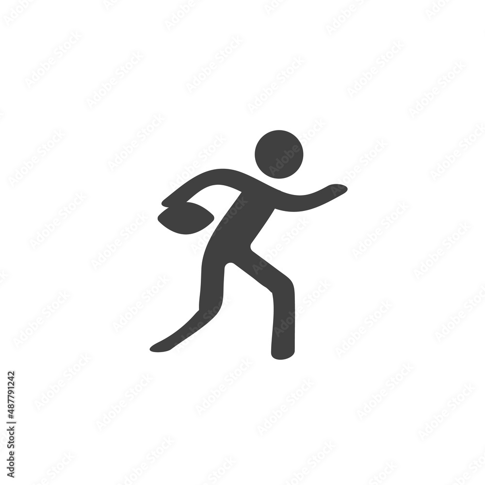 Rugby sport vector icon