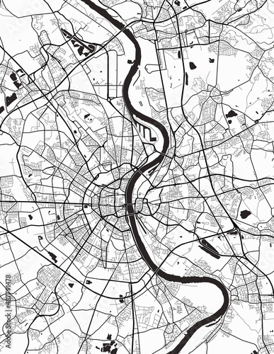 Obraz na płótnie Cologne City Map