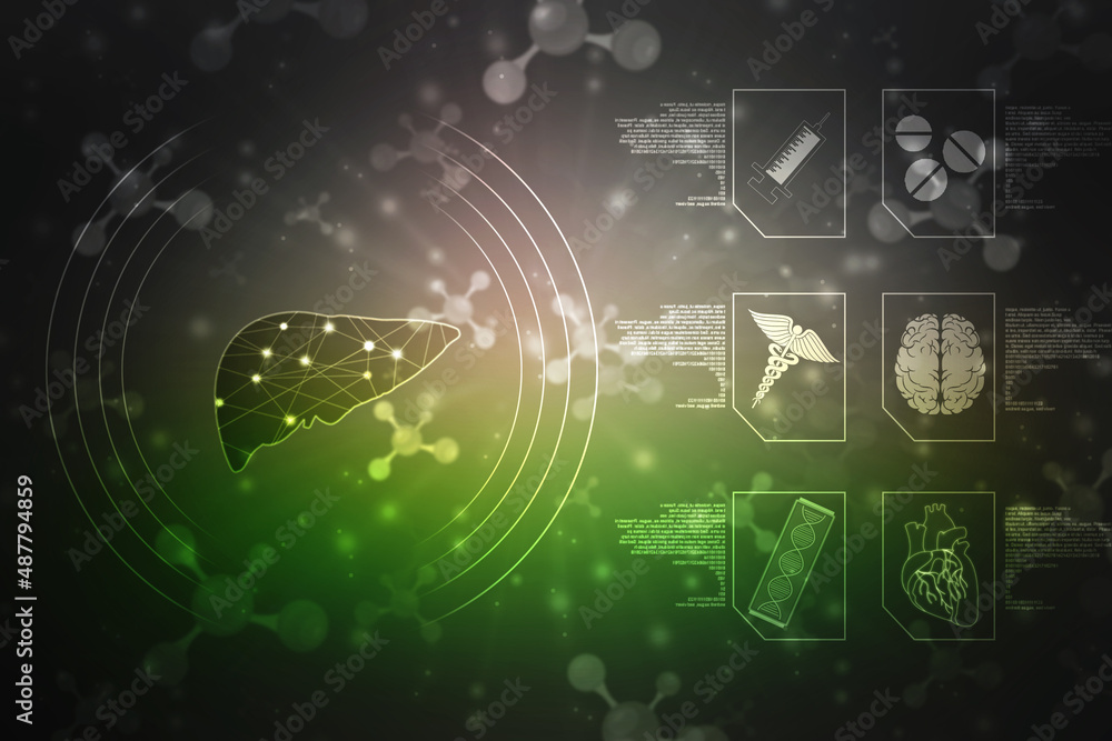 Obraz premium Medical and Health care concept background, Medical Science, Biotechnology concept background