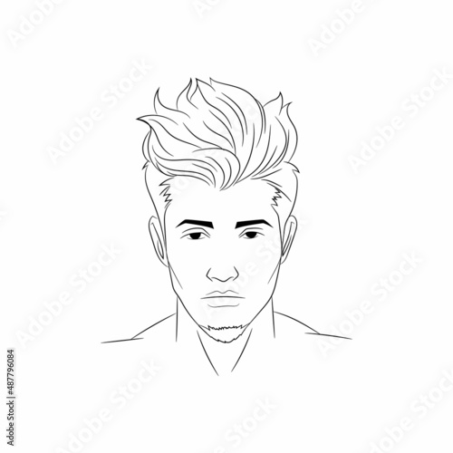 Continuous one men face line Arts