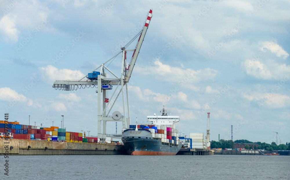 Container port in Hamburg