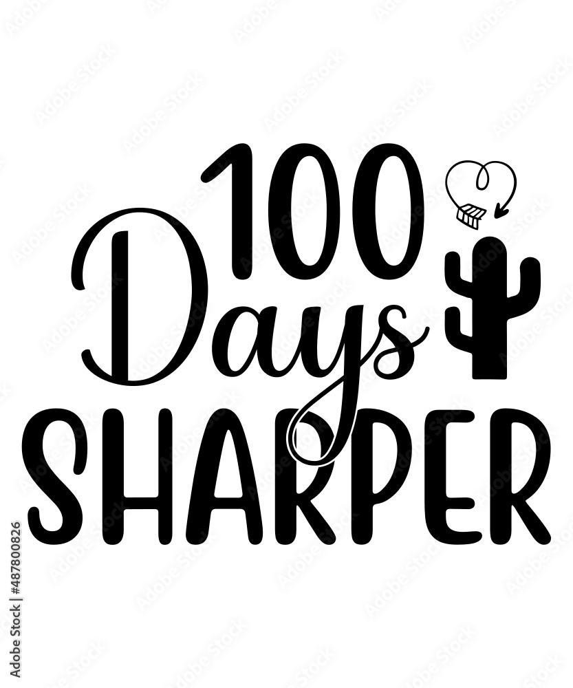 100 Days of school svg t shirt, mug,  design