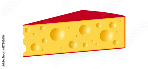Piece of cheese icon or symbol. texture of the cheese with holes. Vector fresh yellow food or snacks background. Cheese seamless pattern pictogram. Cross-section, Cheese slices banner.