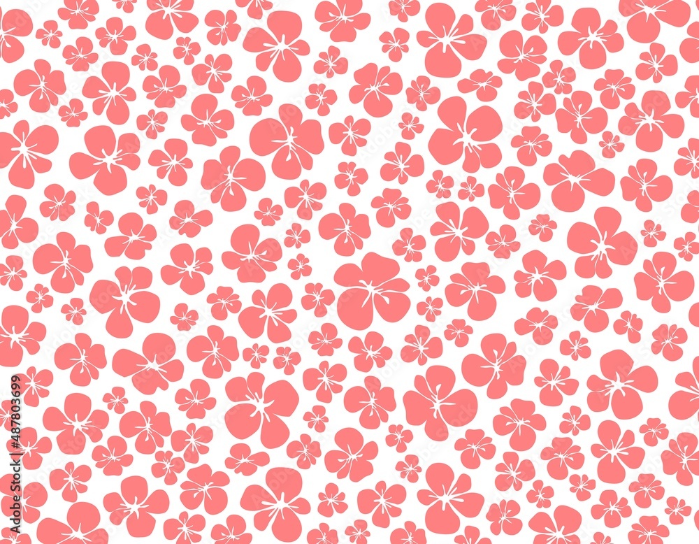 梅の花をイメージした和風背景イラスト素材 梅の花をイメージした和風背景イラスト素材