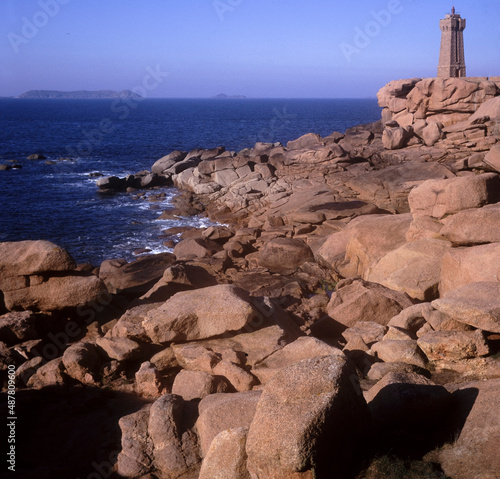 The Côte de granite rose or Pink Granite Coast is a stretch of coastline in the Côtes d'Armor departement of northern Brittany, France.