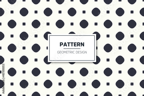 Seamless pattern with colorful geometric art elements