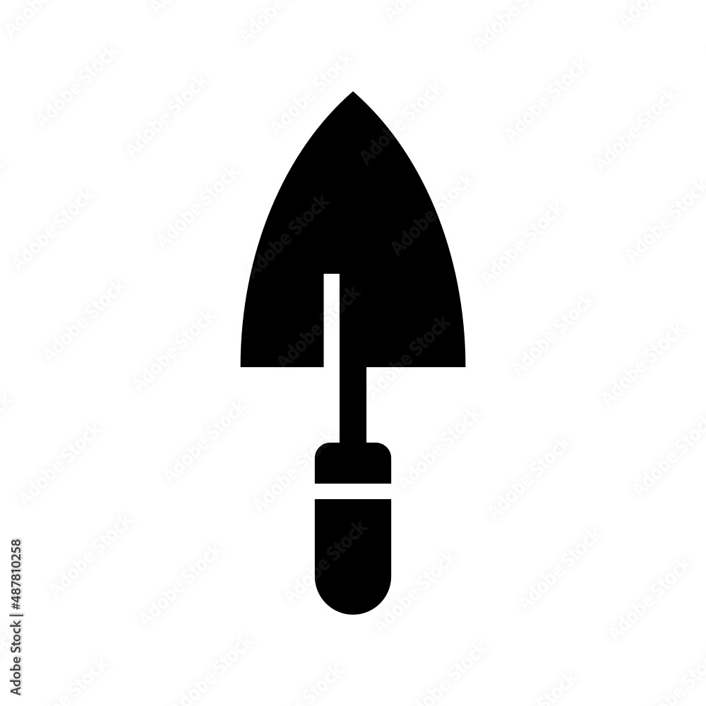 Trowel icon isolated on white background Trowel icon isolated on white background