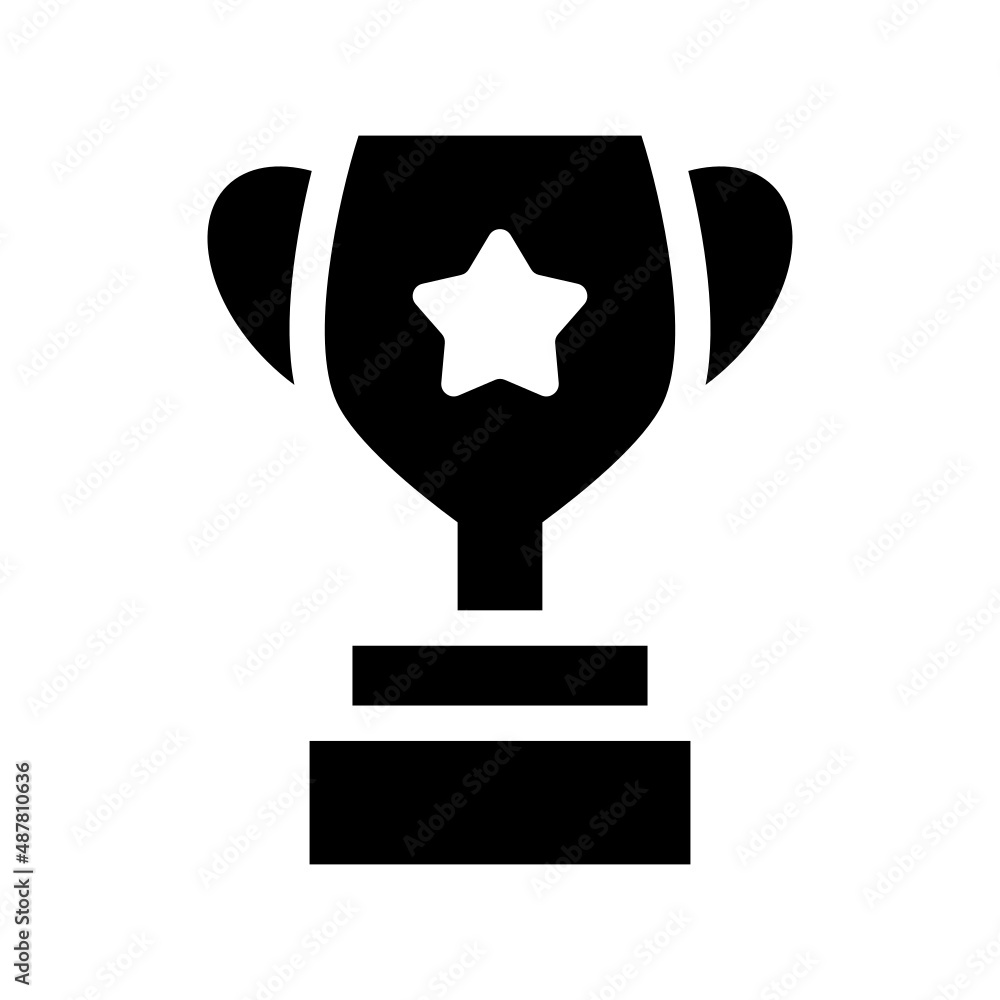 Trophy icon isolated on white background Trophy icon isolated on white background