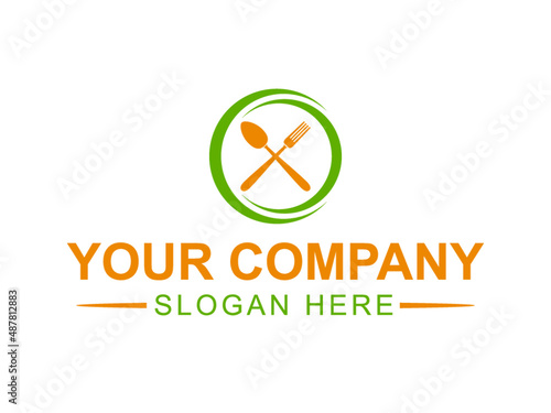 Logo for an organic restaurant vector ready