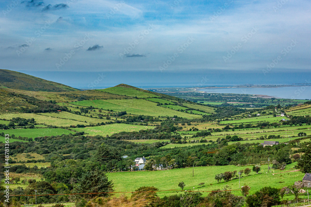 View of the fields from the N86 road, South West Ireland
