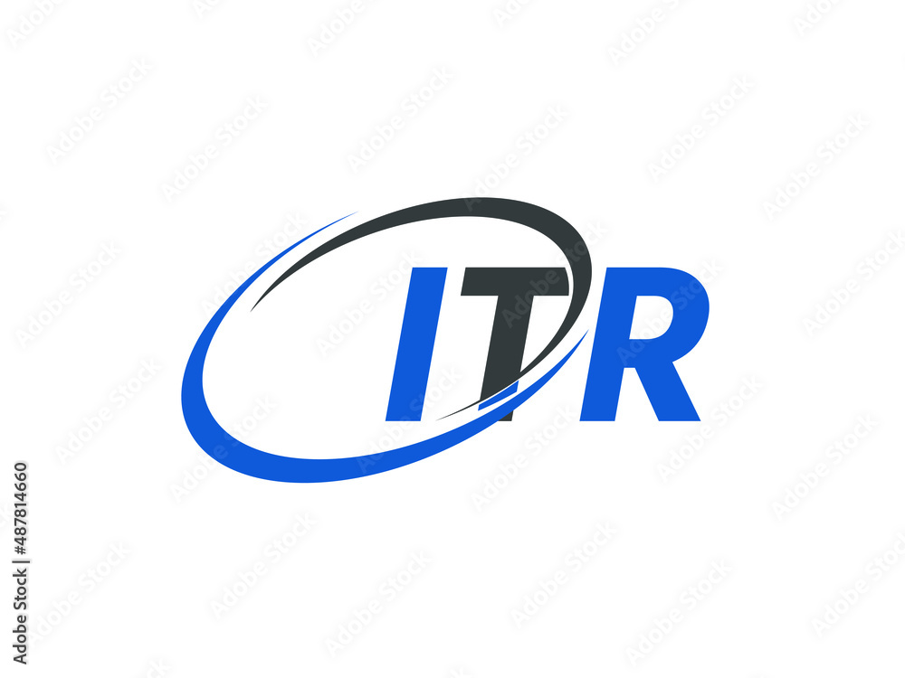 ITR letter creative modern elegant swoosh logo design ITR letter creative modern elegant swoosh logo design