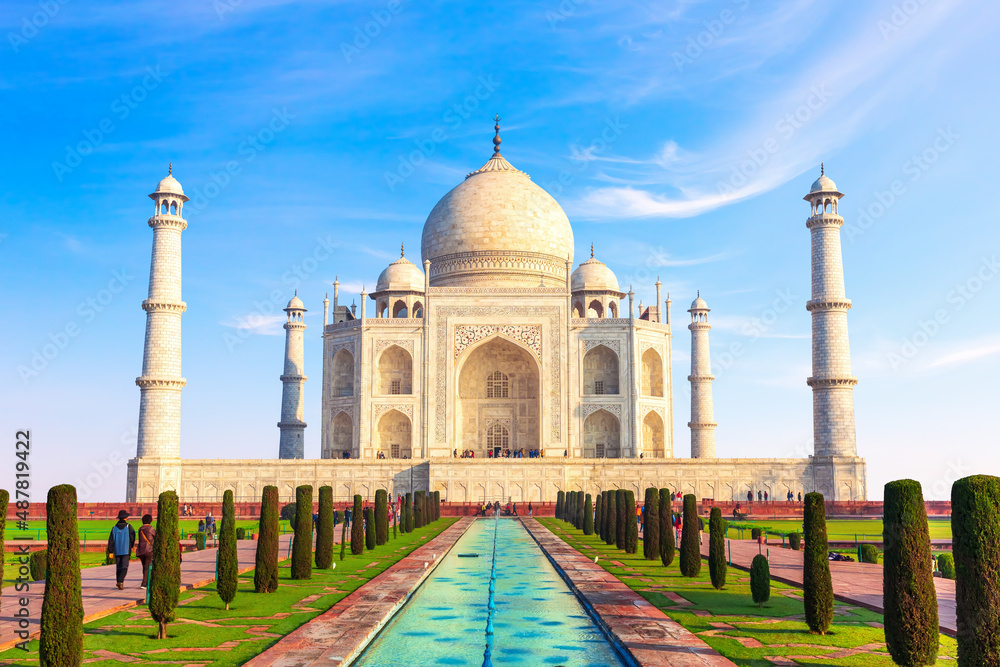 Famous Taj Mahal, Agra, Uttar Pradesh, India