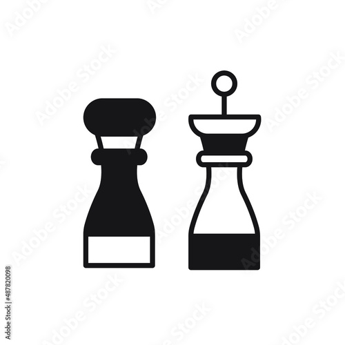 salt and pepper icons symbol vector elements for infographic web
