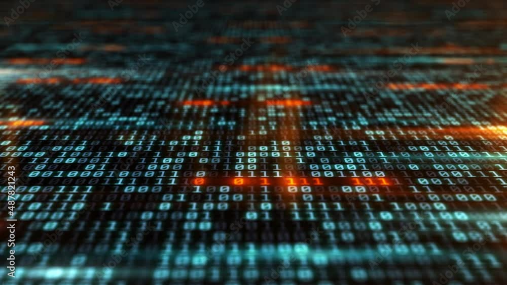 An array of binary code