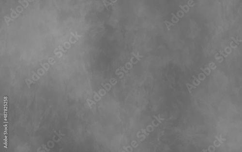 Abstract Texture Background Antique Concept For Artists. black watercolor background with marbled dark gray cracks and wrinkled creases on old grainy paper. Isolated white fog on the black background.