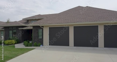 Quick Drone Glide Reveals Nice Suburban Home