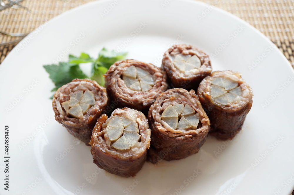 ごぼうと牛肉の八幡巻き ごぼうと牛肉の八幡巻き