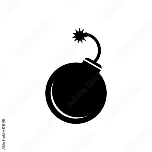 Bomb Icon Vector Illustration Design