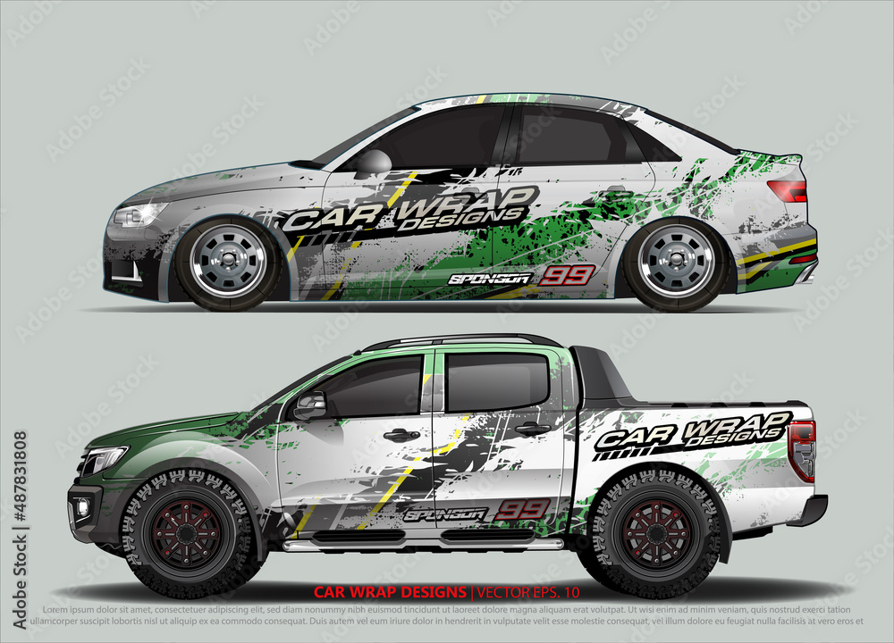 car wrap design. simple lines with abstract background vector concept for vehicle vinyl wrap and automotive decal livery car wrap design. simple lines with abstract background vector concept for vehicle vinyl wrap and automotive decal livery