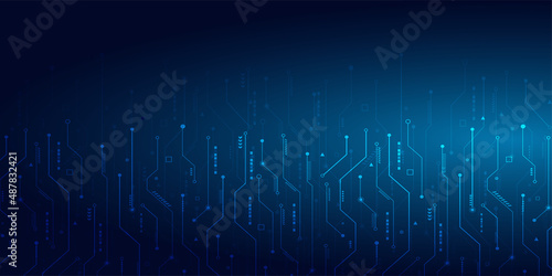 Circuit board.Technology background design.Electronic system concept. i