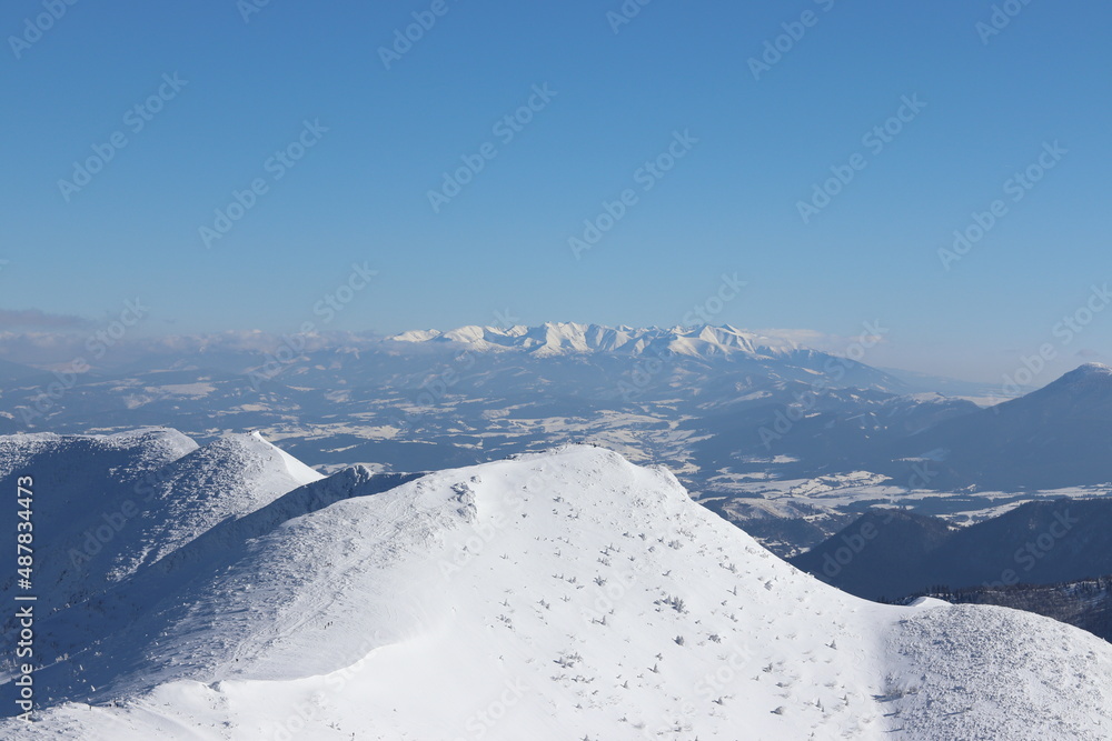 Mała Fatra - góry na Słowacji - na szczycie Wielkiego Krywania
