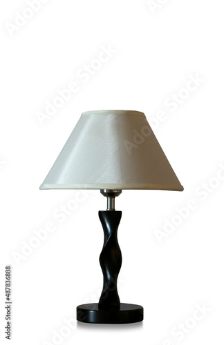Lampshade, table lamp white background